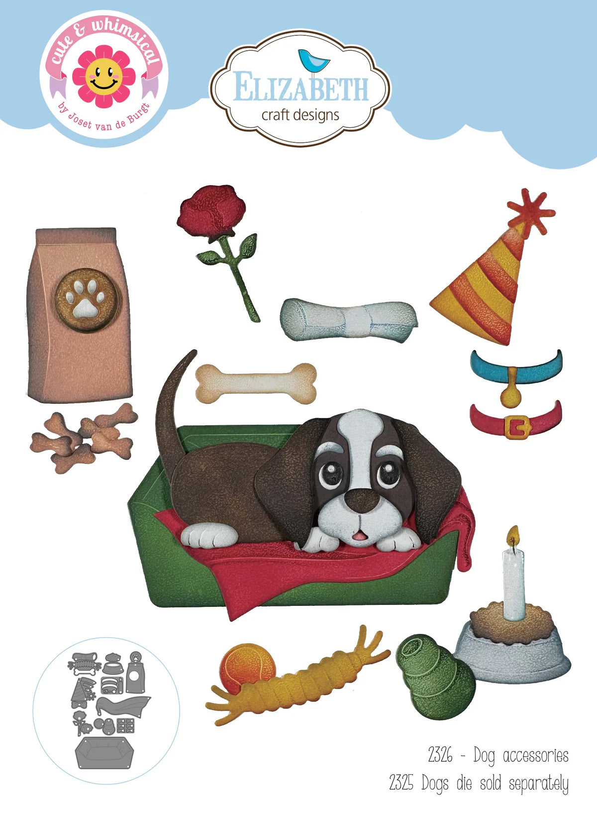 Elizabeth Craft Designs Dog Accessories Metal Die Set